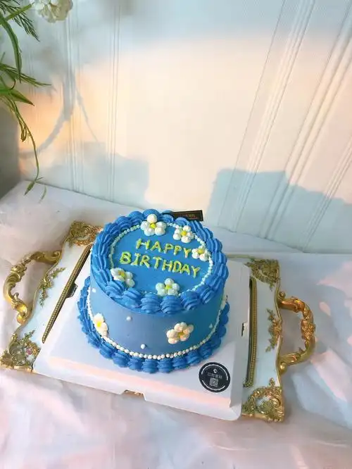 裱花ins风生日蛋糕
