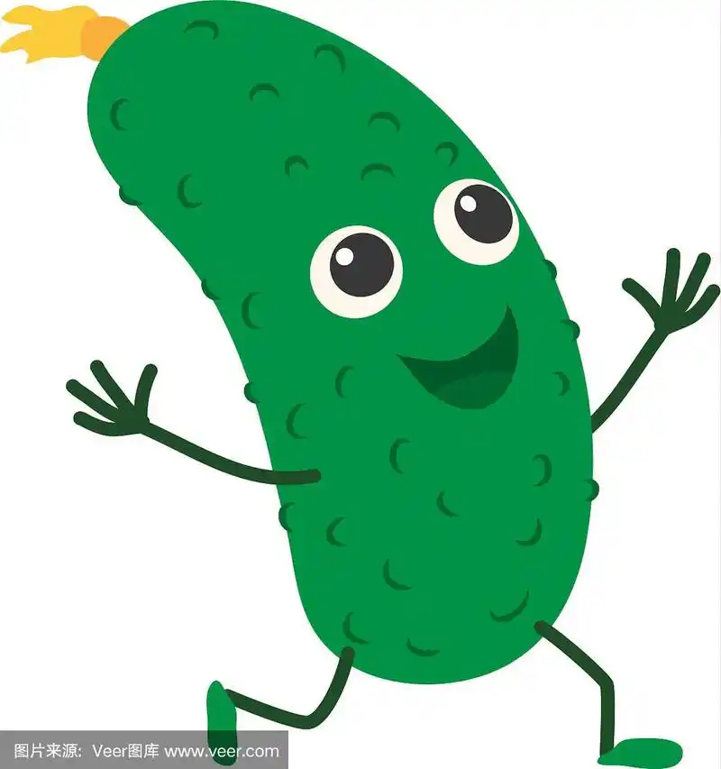 黄瓜图标卡通风格