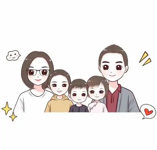一家五口微信头像设计全家福头像新选择有你喜欢的吗