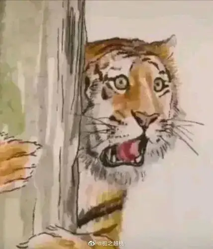 求一个老虎疑惑的表情包