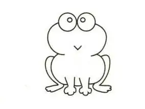 青蛙捉虫儿童简笔画
