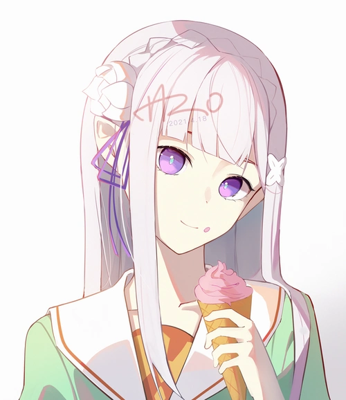 一个艾米莉亚的头像单~可爱的艾米莉亚已经… - 半次元 - acg爱好者