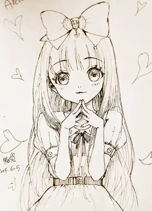 动漫简笔画卡通漫画手绘头像线稿1000_1389竖版竖屏帅爆的手绘干货