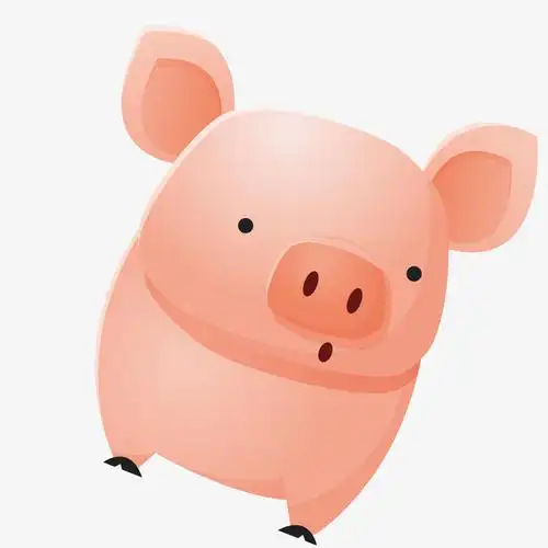 呆萌小猪可爱卡通