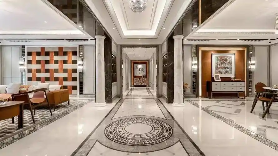 打开门就见到大理石玄关过道走廊给你不一样的精彩附设计案例