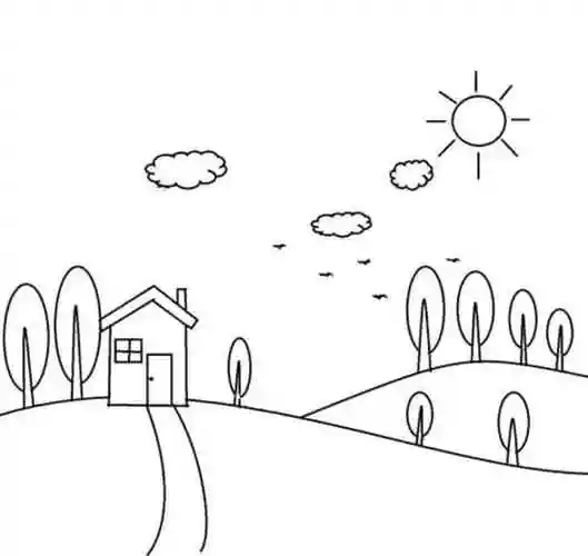 美丽春天怎么画春天来了简笔画