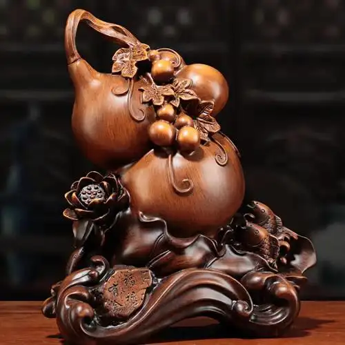 招财葫芦存钱创意摆件家居客厅中式玄关酒柜摆件