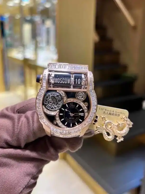 捷克豹 香港現貨.98 全新┃捷克豹 【最破格的 世界時間腕 - 抖音