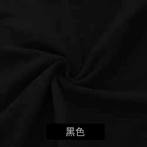 麻布料纯色民族朴素服装中国风绉褶皱亚麻夏季裤子汉服面料黑色半米价