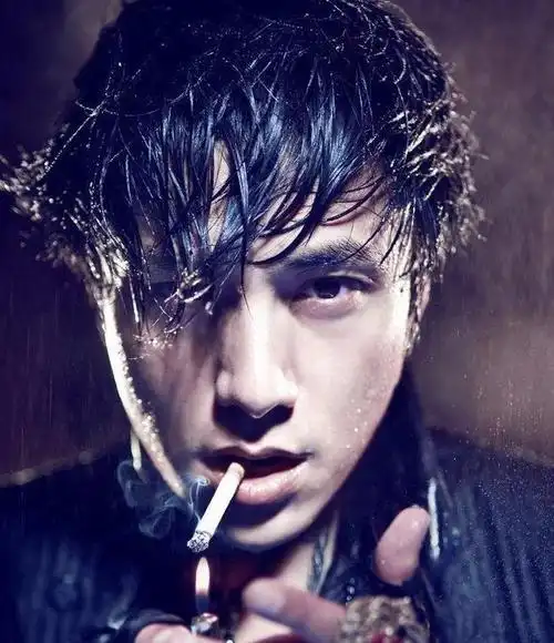 几大男星抽烟照释行宇霸气抽雪茄吴京拿枪吞云吐雾