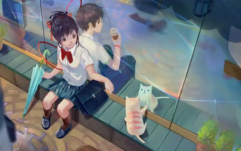 【厚涂】《你的名字》同人场景插画过程讲解(⊙⊙)