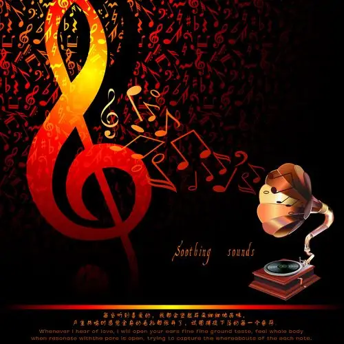 淘宝天猫留声机音乐乐器配图配图高端大气