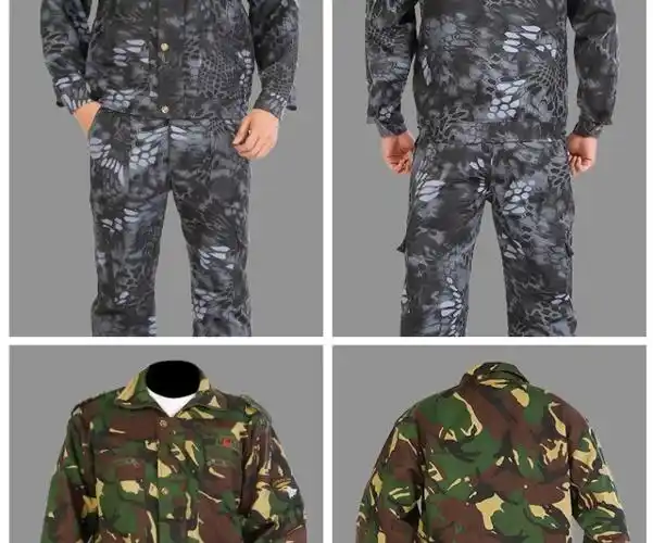 军训服装初高中大学生迷彩服服套装男女学生夏季薄款草绿色服耐磨劳保