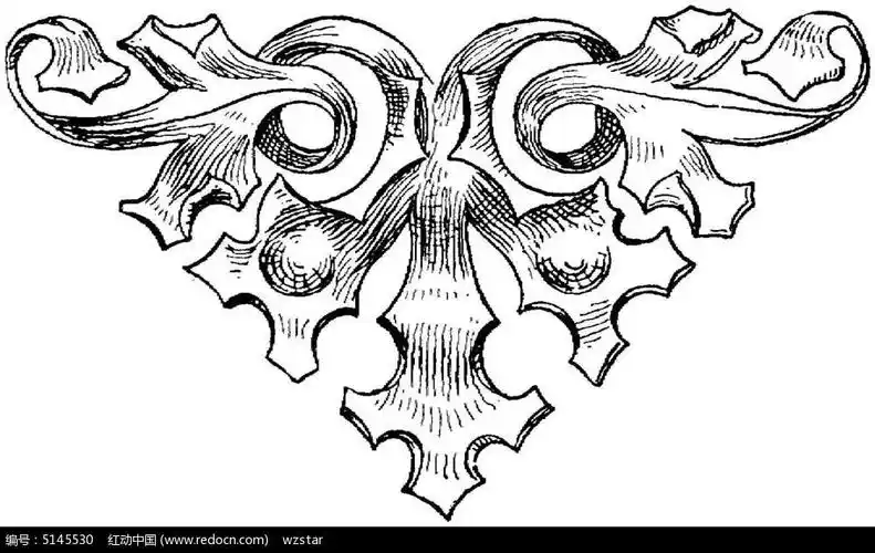 三角镂空雕刻参考图