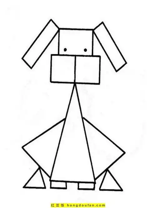 七巧板拼成正方形,七巧板怎么拼正方形(12张七巧板创意简笔画)