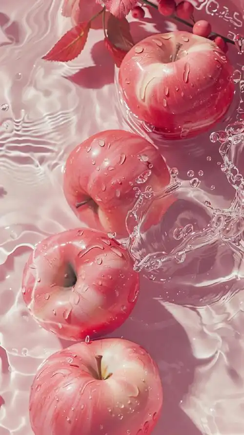 水果摄影大片系列之苹果壁纸#ai绘画