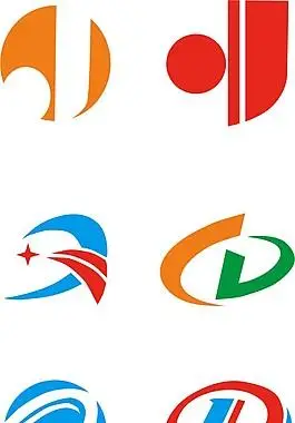 d字母logo设计素材