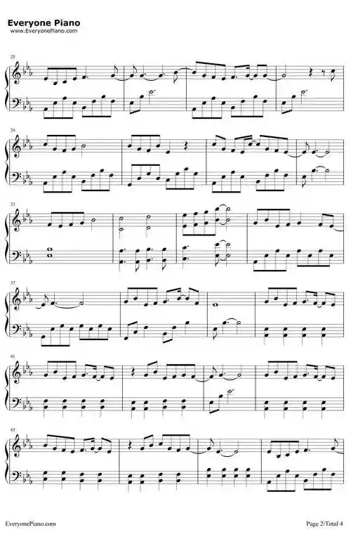 天若有情钢琴谱_a_lin_电视剧《锦绣未央》主题曲