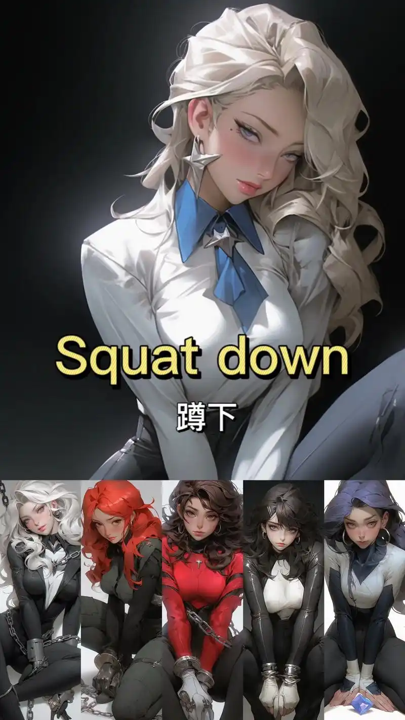 每日一单词 | 蹲下.squat down  通常是弯曲膝盖 - 抖音