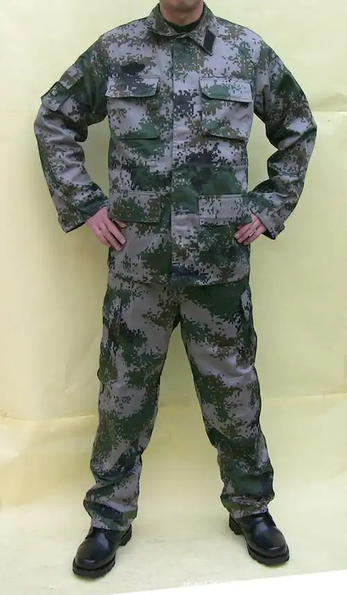 厂家直销07l陆军迷彩服工作服学生训练服批发