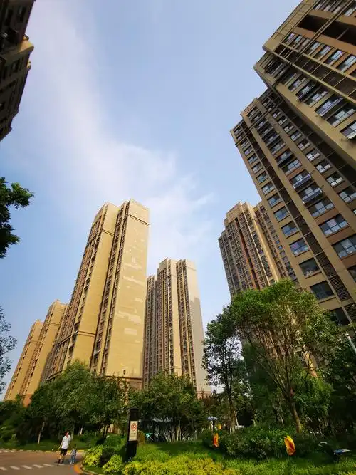 随手拍小区里面高楼中海天悦府