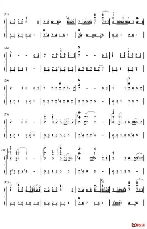 do you?钢琴简谱-数字双手-李闰珉  yiruma2