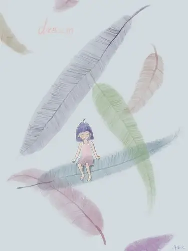 小清新插图一只