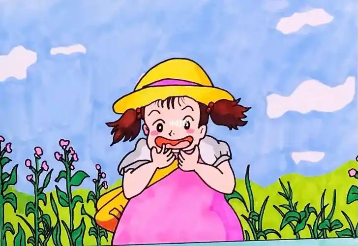 马克笔简笔画卡通画动漫