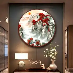 风水招财画靠山图