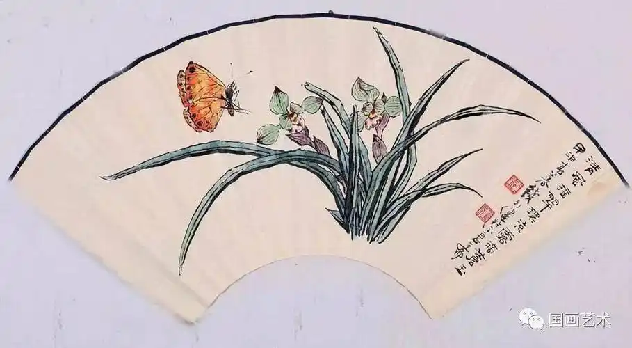 钱行健丨扇面花鸟欣赏