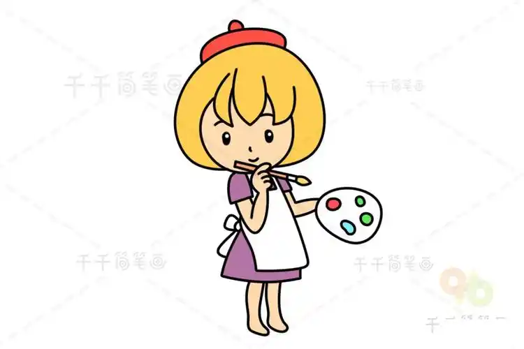 画家简笔画怎么画-儿童简笔画大全