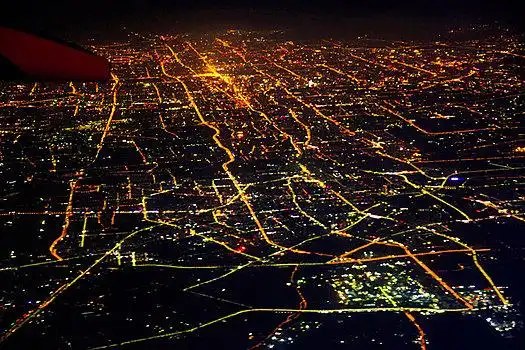 航拍,北京,城市,夜色,璀璨,俯瞰,灯光,线条,道路,繁华