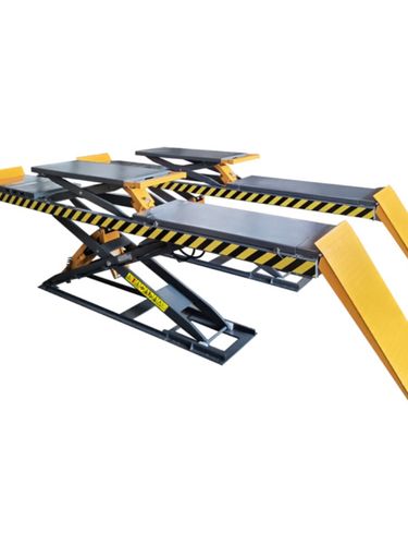 全国联保超薄大剪举升机子母式汽车升降机地藏免挖槽剪式举升机 浅