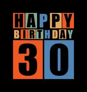 30 岁生日快乐.礼品卡照片