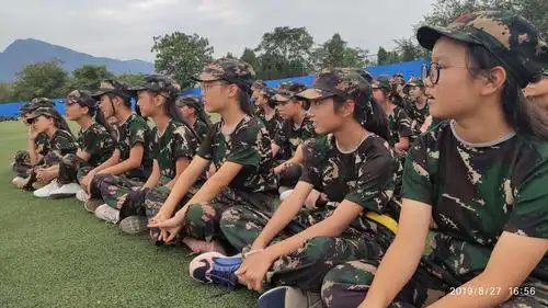 19年少华中学军训第五天