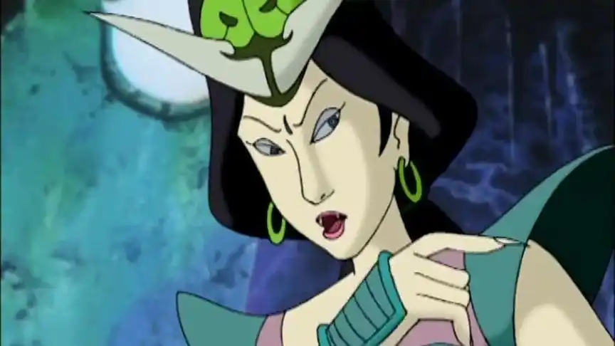 悟空看见妖怪说去方便一下,谁知是白骨精的圈套,为了引他走!