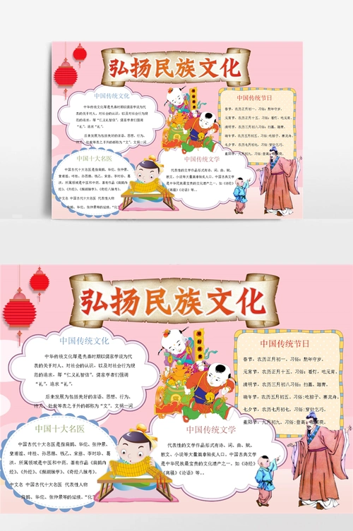 中国风传统文化小报