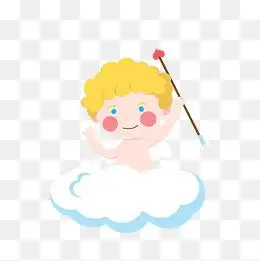 简单卡通可爱手绘天使插图