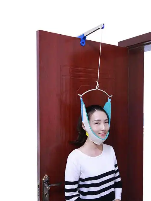 拉颈椎牵引器吊脖子牵拉康复带拉伸矫正器治疗牵引架袋拉伸挂钩式