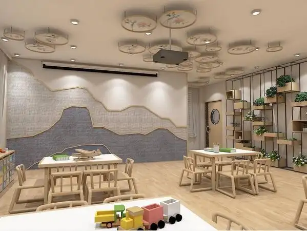 西安国学主题风格幼儿园装修案例