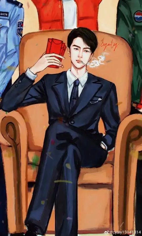 向全世界安利王一博##手绘##板绘##为龙年添个新装扮