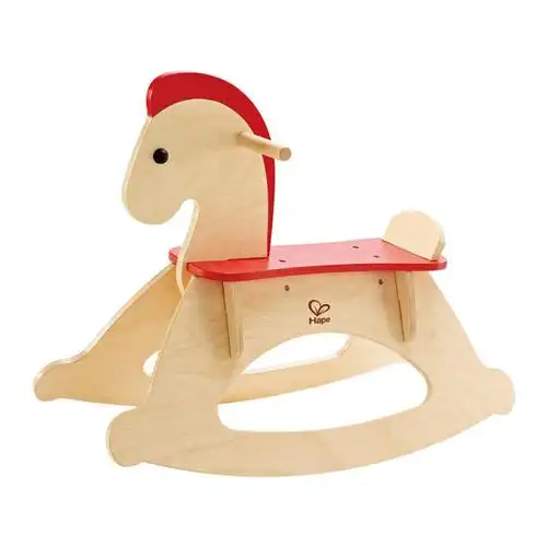 hape 儿童木马 摇摇马玩具 木制大木马1-3岁婴幼儿健身玩具 男女小孩