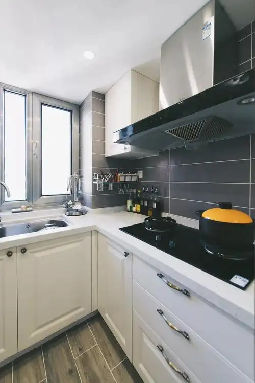 59㎡现代美式风格小两居厨房装修设计_装修图片-保障网装修效果图