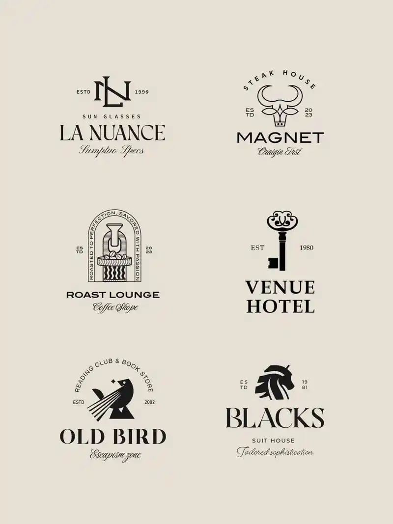 logo设计采用了创意抽象图案和英文字体的设计排版,形成强烈的识别和