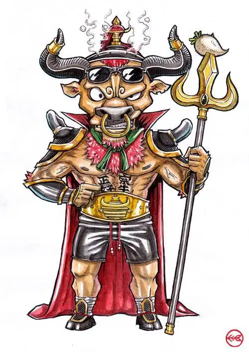 西游记牛魔王简笔画 西游记牛魔王简笔画卡通图片