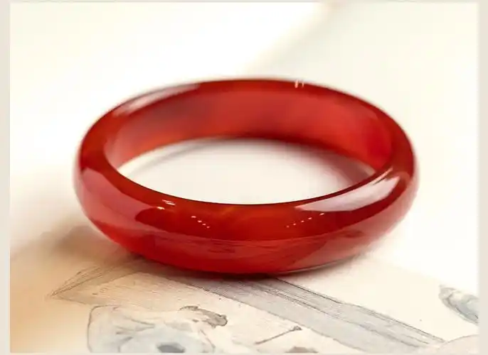 天i然红玛瑙手镯女玉镯子红色手镯玉髓玛瑙镯子细条女款玉石镯子适合