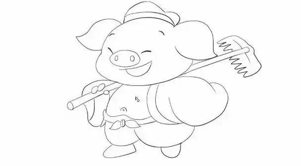 小林简笔画绘画四大名著西游记中可爱q版动漫猪八戒卡通简笔画教程