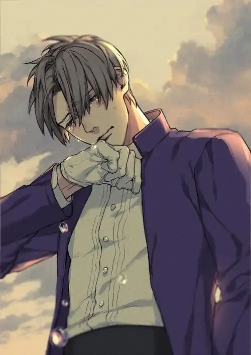 求男生苦笑伤感的图片,动漫的也行