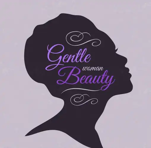 女子侧脸剪影图片