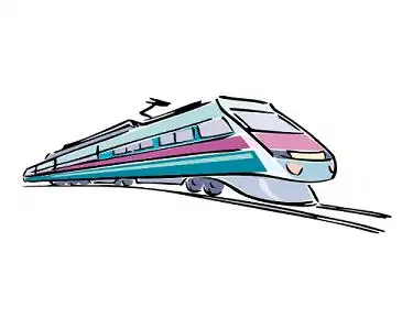 卡通火车列车动车